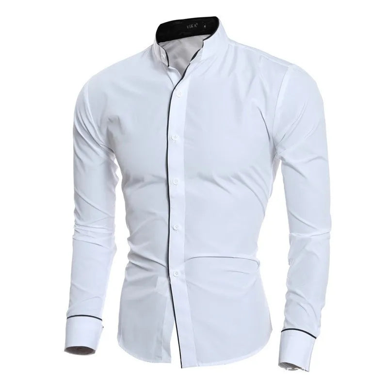 Camisa de manga longa slim fit versão