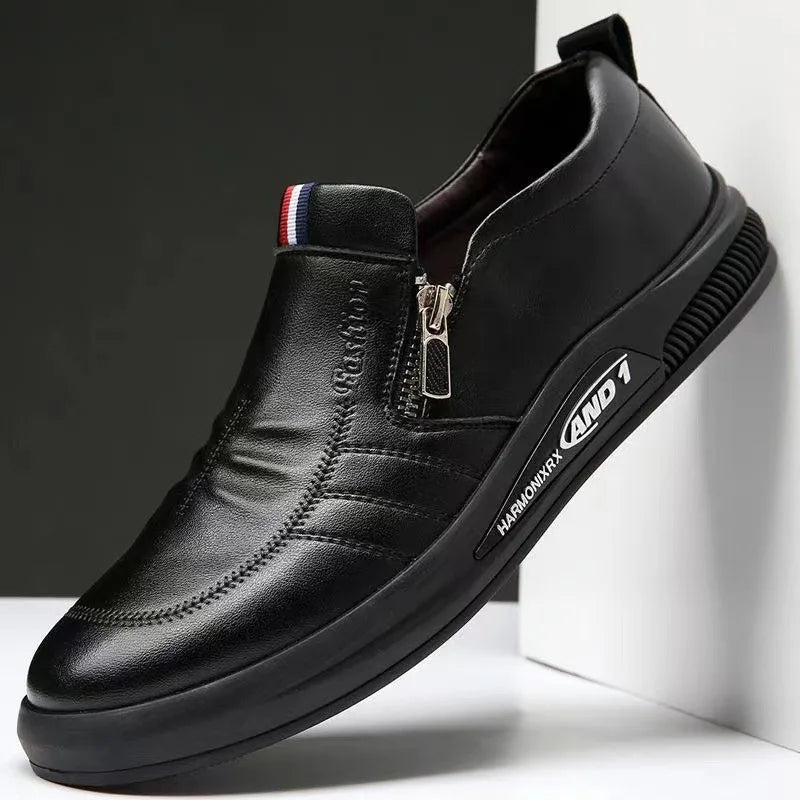 Sapato Masculino Couro Casual Trend Flat